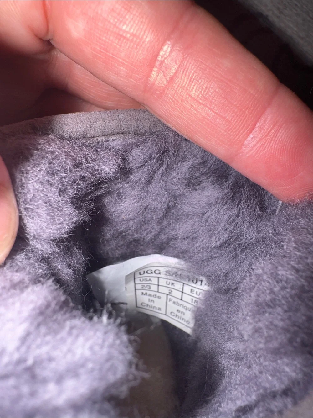UGG plush shearling